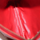 CELINE Pouch Leather Red Auth yk15291-10