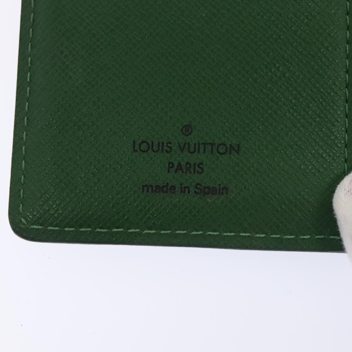 LOUIS VUITTON Epi Agenda PM Day Planner Cover Green R20054 LV Auth yk15301