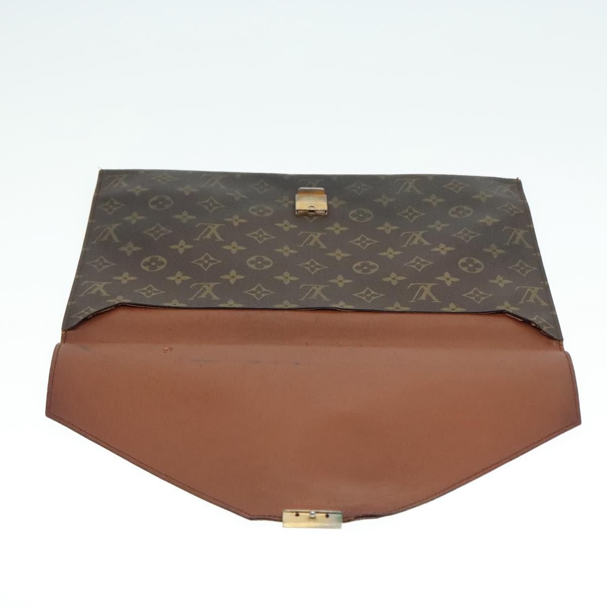 LOUIS VUITTON Monogram Posh Plate Briefcase M53522 LV Auth yk15324