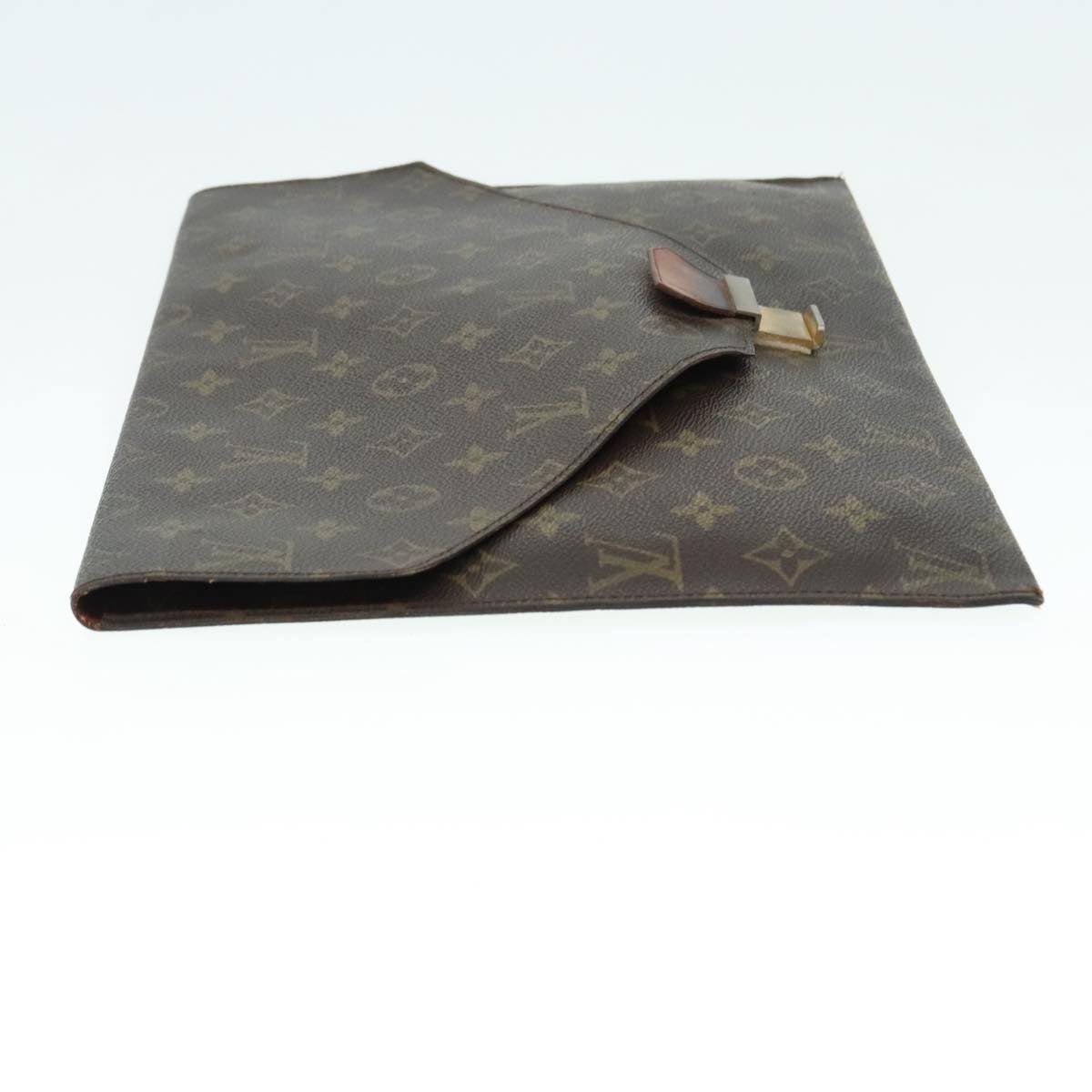 LOUIS VUITTON Monogram Posh Plate Briefcase M53522 LV Auth yk15324