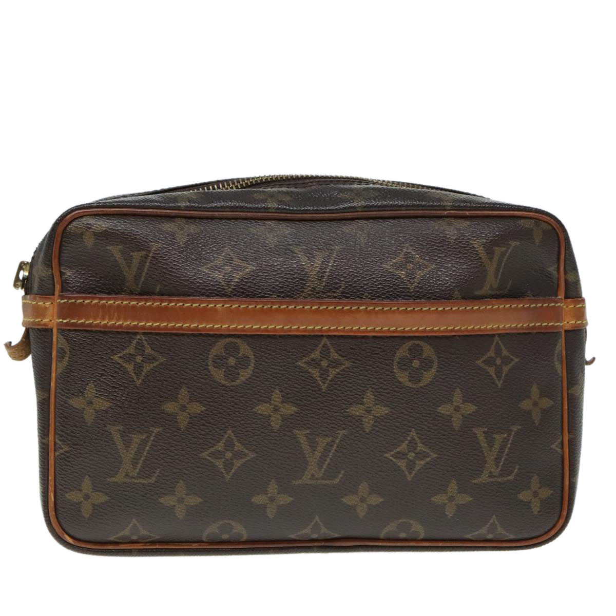 LOUIS VUITTON Monogram Compiegne 23 Clutch Bag M51847 LV Auth yk15326