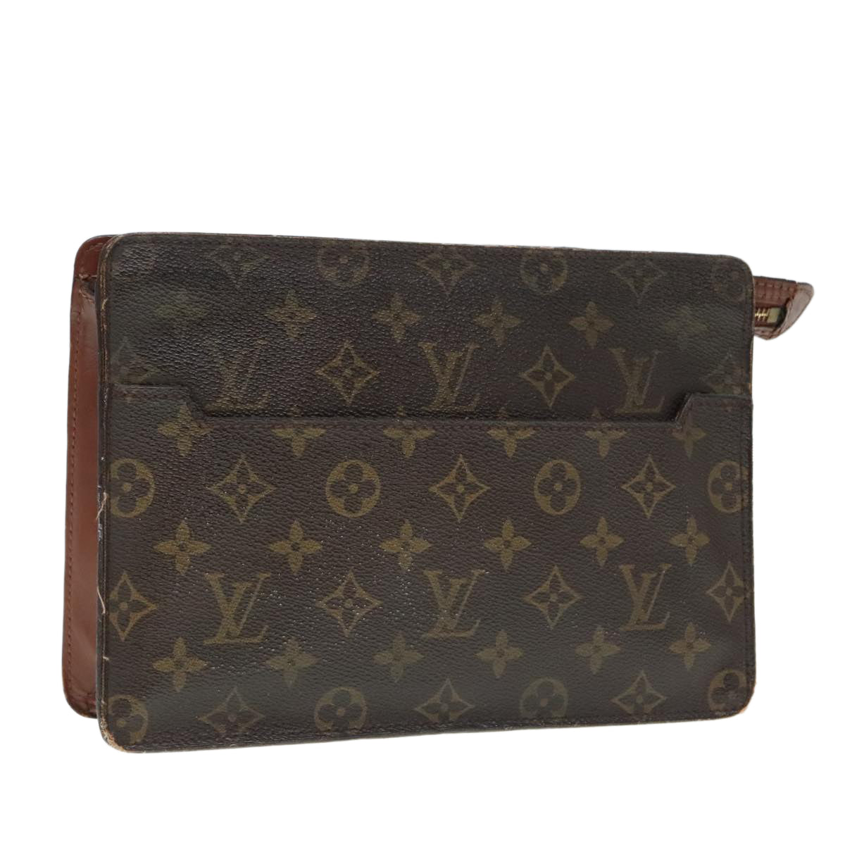 LOUIS VUITTON Monogram Pochette Homme Clutch Bag M51795 LV Auth yk15330