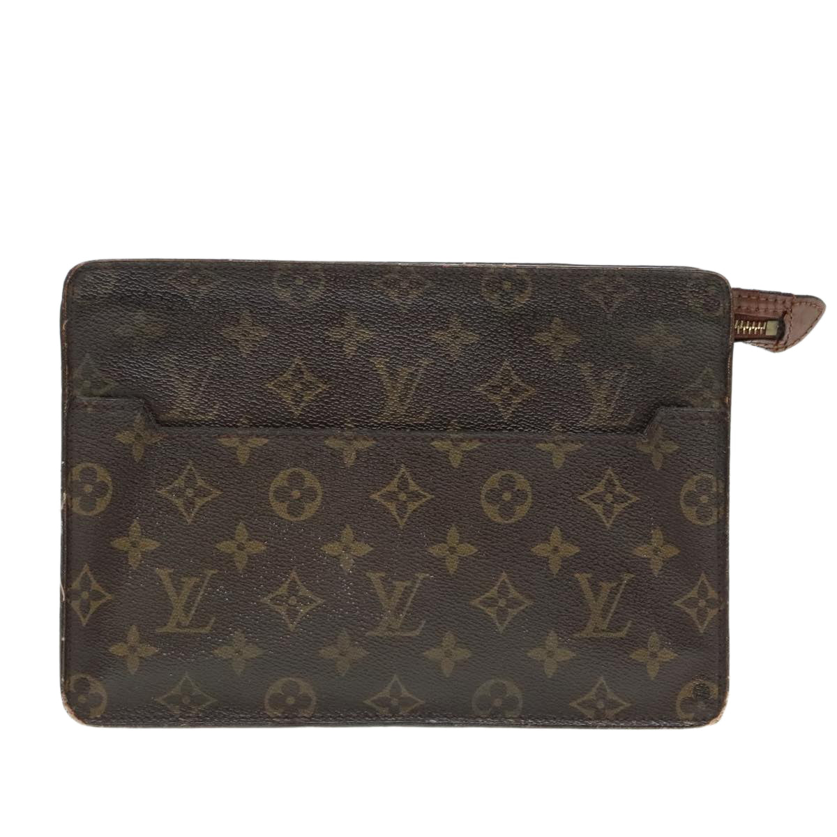 LOUIS VUITTON Monogram Pochette Homme Clutch Bag M51795 LV Auth yk15330