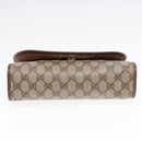GUCCI GG Supreme Web Sherry Line Clutch Bag PVC Beige 156 01 030 Auth yk15333-6
