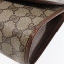 GUCCI GG Supreme Web Sherry Line Clutch Bag PVC Beige 156 01 030 Auth yk15333-7