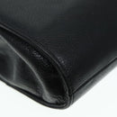 Christian Dior Hand Bag Leather Black Gold Auth yk15344-18