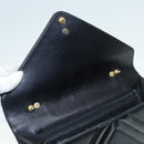 Christian Dior Hand Bag Leather Black Gold Auth yk15344-8