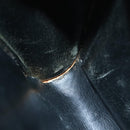 Christian Dior Hand Bag Leather Black Gold Auth yk15344-10