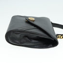 Christian Dior Hand Bag Leather Black Gold Auth yk15344-3