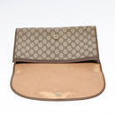 GUCCI GG Supreme Web Sherry Line Clutch Bag PVC Beige 156 01 031 Auth yk15347-8