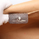 GUCCI GG Supreme Web Sherry Line Clutch Bag PVC Beige 156 01 031 Auth yk15347-18