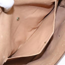 GUCCI GG Supreme Web Sherry Line Clutch Bag PVC Beige 156 01 031 Auth yk15347-11