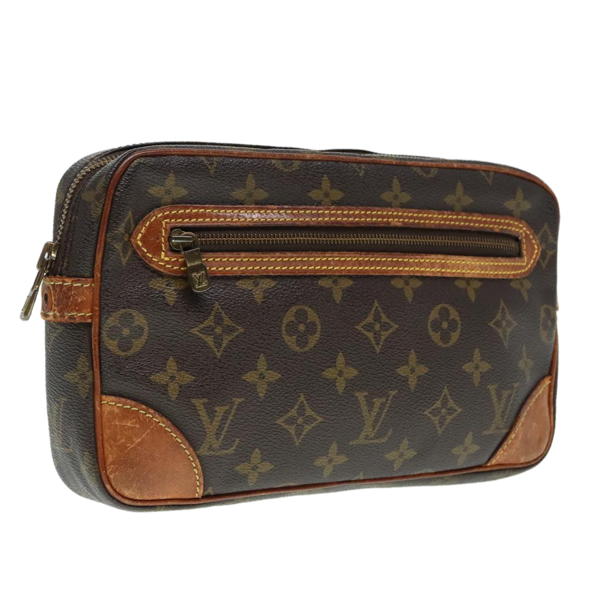 LOUIS VUITTON Monogram Marly Dragonne GM Clutch Bag M51825 LV Auth yk15349