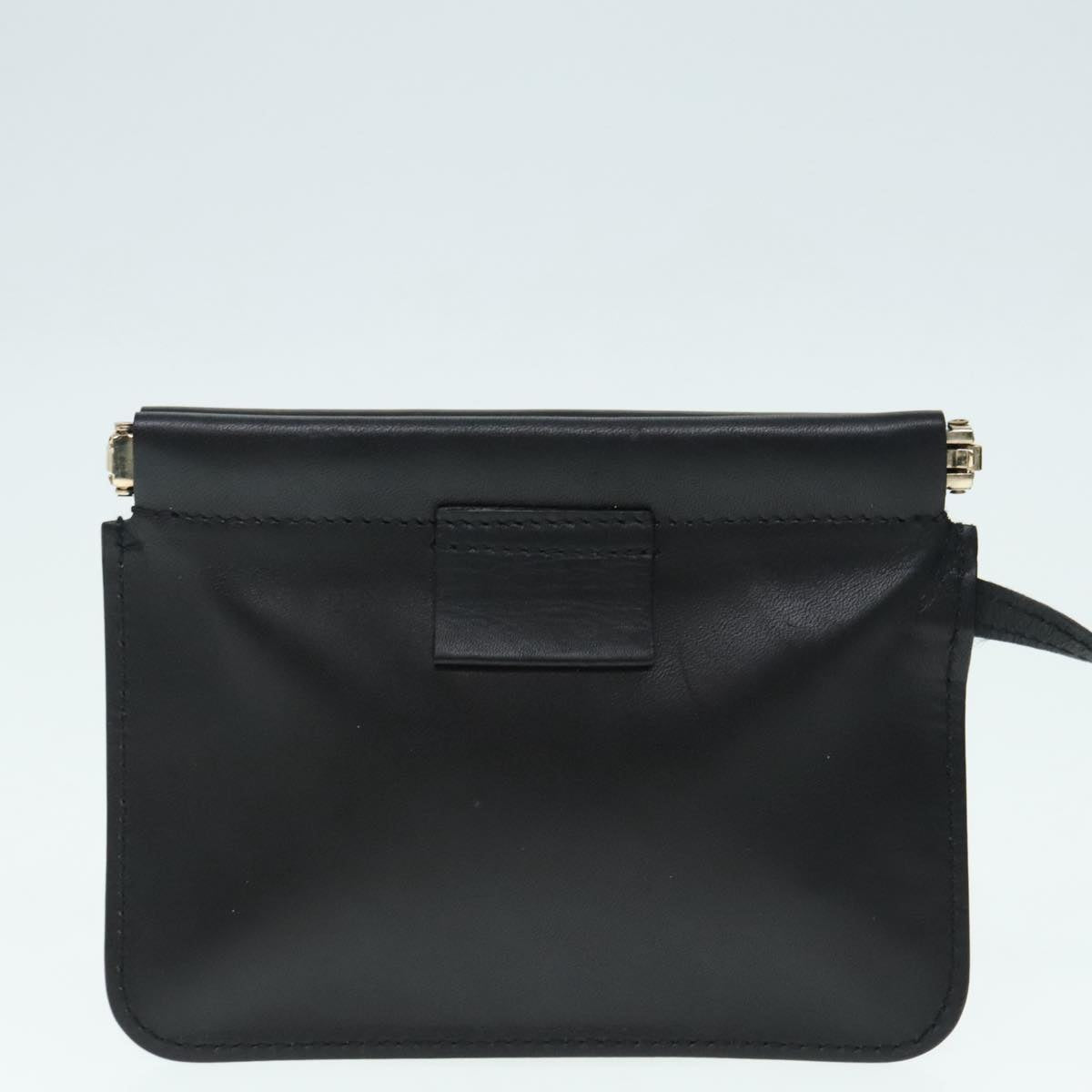 GUCCI Shoulder Bag Leather Black Auth yk15352