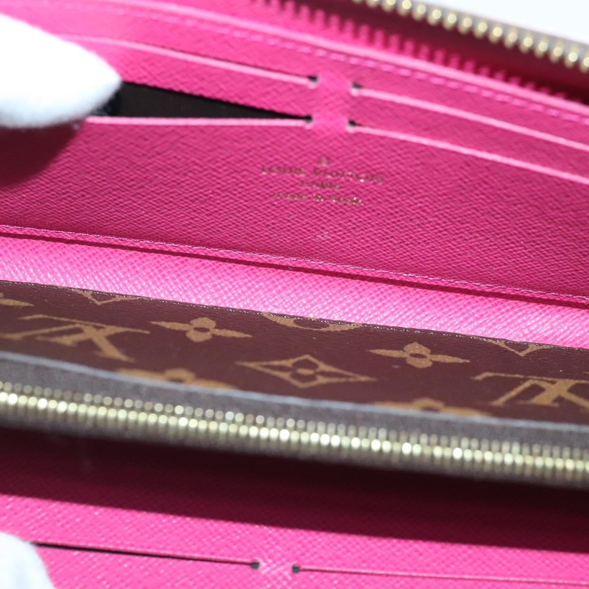 LOUIS VUITTON Monogram Portefeuille Clemence Long Wallet M68314 LV Auth yk15364