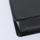 GUCCI Pouch Leather Black Silver Auth yk15398-16