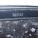 GUCCI Pouch Leather Black Silver Auth yk15398-9