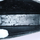 GUCCI Pouch Leather Black Silver Auth yk15398-10