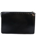 GUCCI Pouch Leather Black Silver Auth yk15398-2
