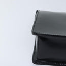 GUCCI Pouch Leather Black Silver Auth yk15398-14