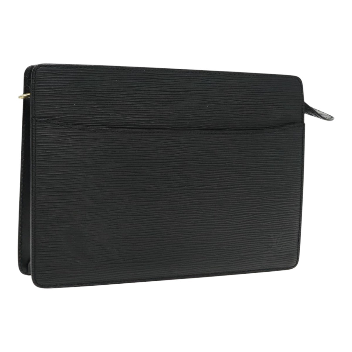 LOUIS VUITTON Epi Pochette Homme Clutch Bag Black Noir M52522 LV Auth yk15422