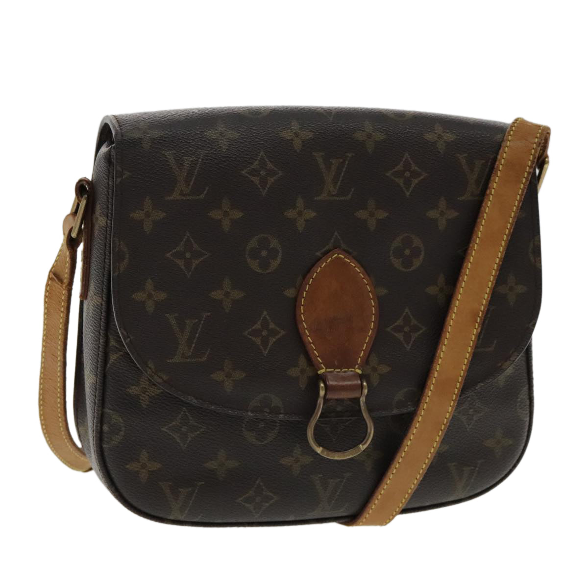 LOUIS VUITTON Monogram Saint Cloud GM Shoulder Bag M51242 LV Auth yk15435