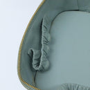 CHANEL Matelasse Vanity Cosmetic Pouch Lamb Skin Blue Gold CC Auth yk15445-21