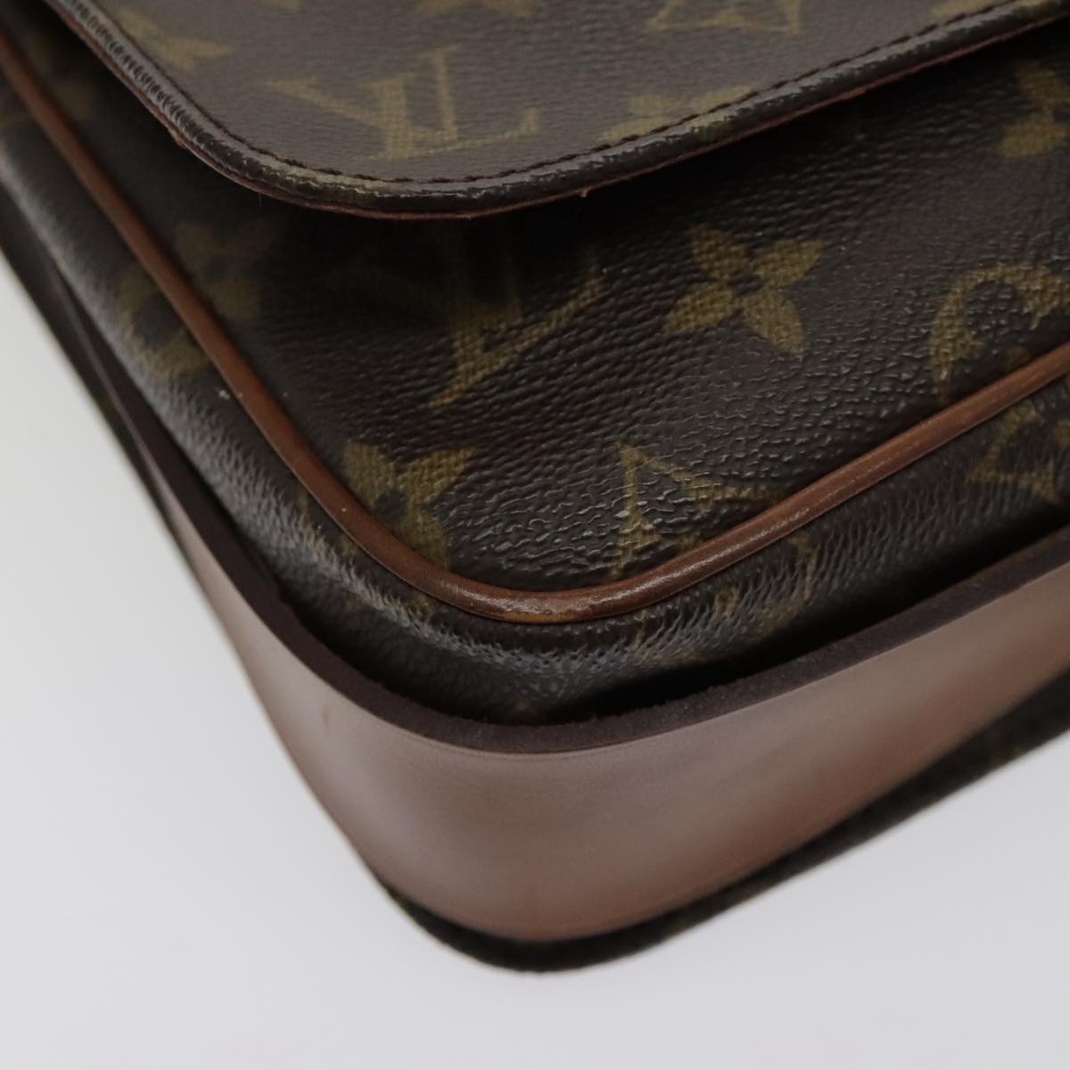 LOUIS VUITTON Monogram Cartouchiere MM Shoulder Bag M51253 LV Auth yk15467