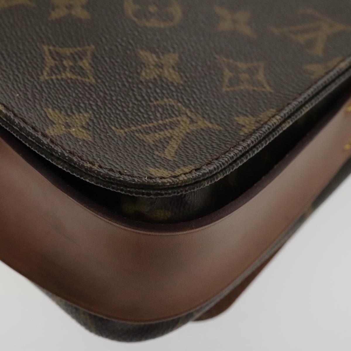 LOUIS VUITTON Monogram Cartouchiere MM Shoulder Bag M51253 LV Auth yk15467