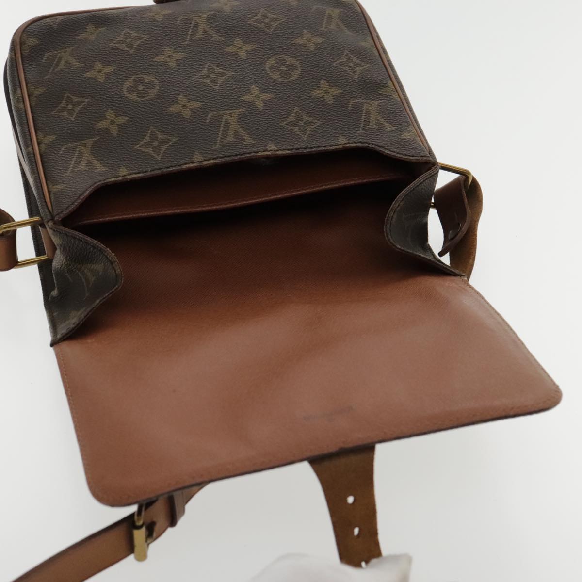 LOUIS VUITTON Monogram Cartouchiere MM Shoulder Bag M51253 LV Auth yk15467