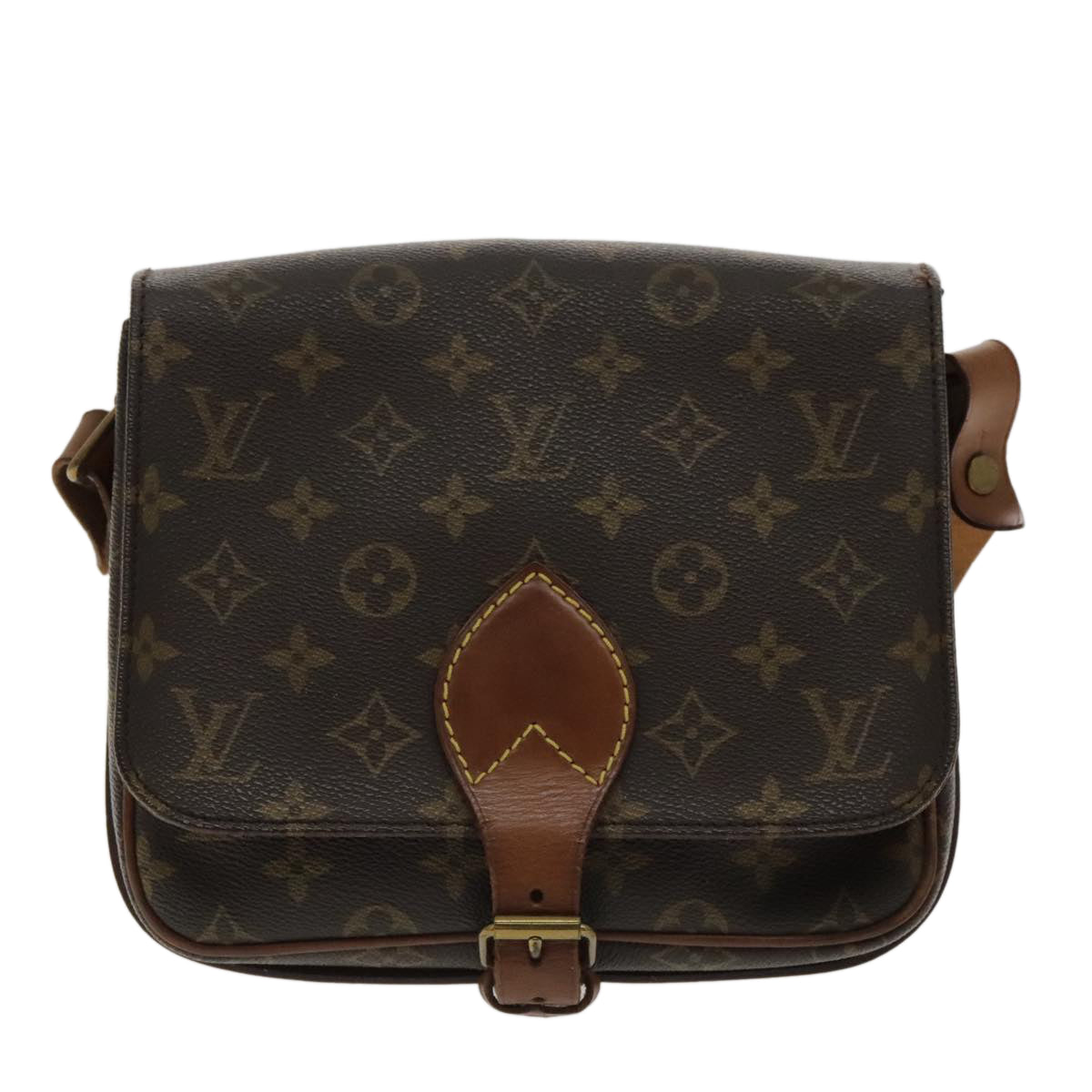 LOUIS VUITTON Monogram Cartouchiere MM Shoulder Bag M51253 LV Auth yk15467