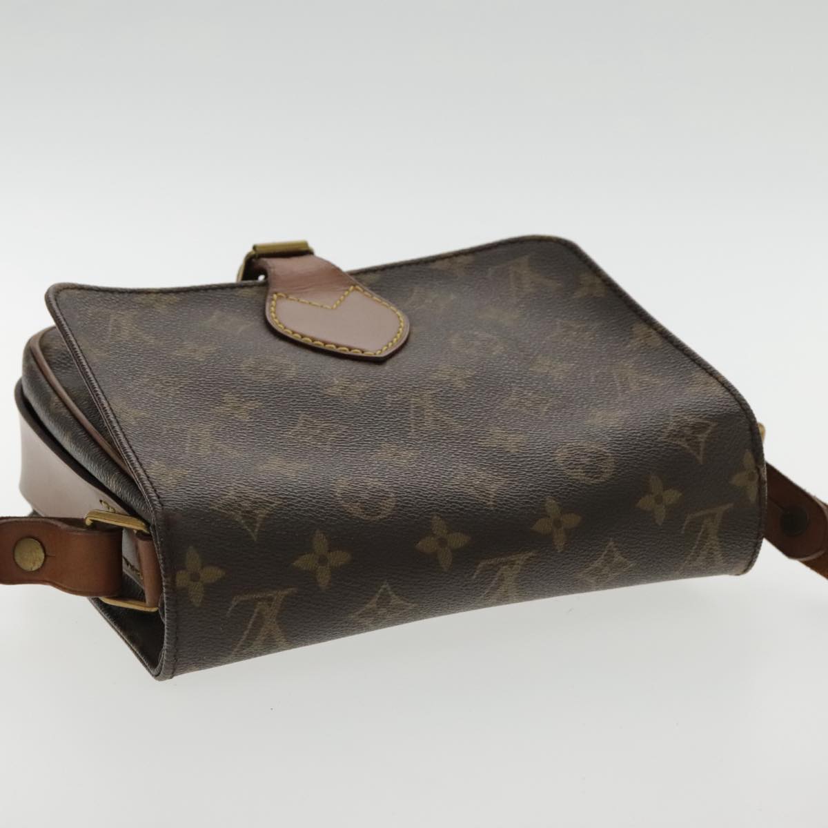 LOUIS VUITTON Monogram Cartouchiere MM Shoulder Bag M51253 LV Auth yk15467