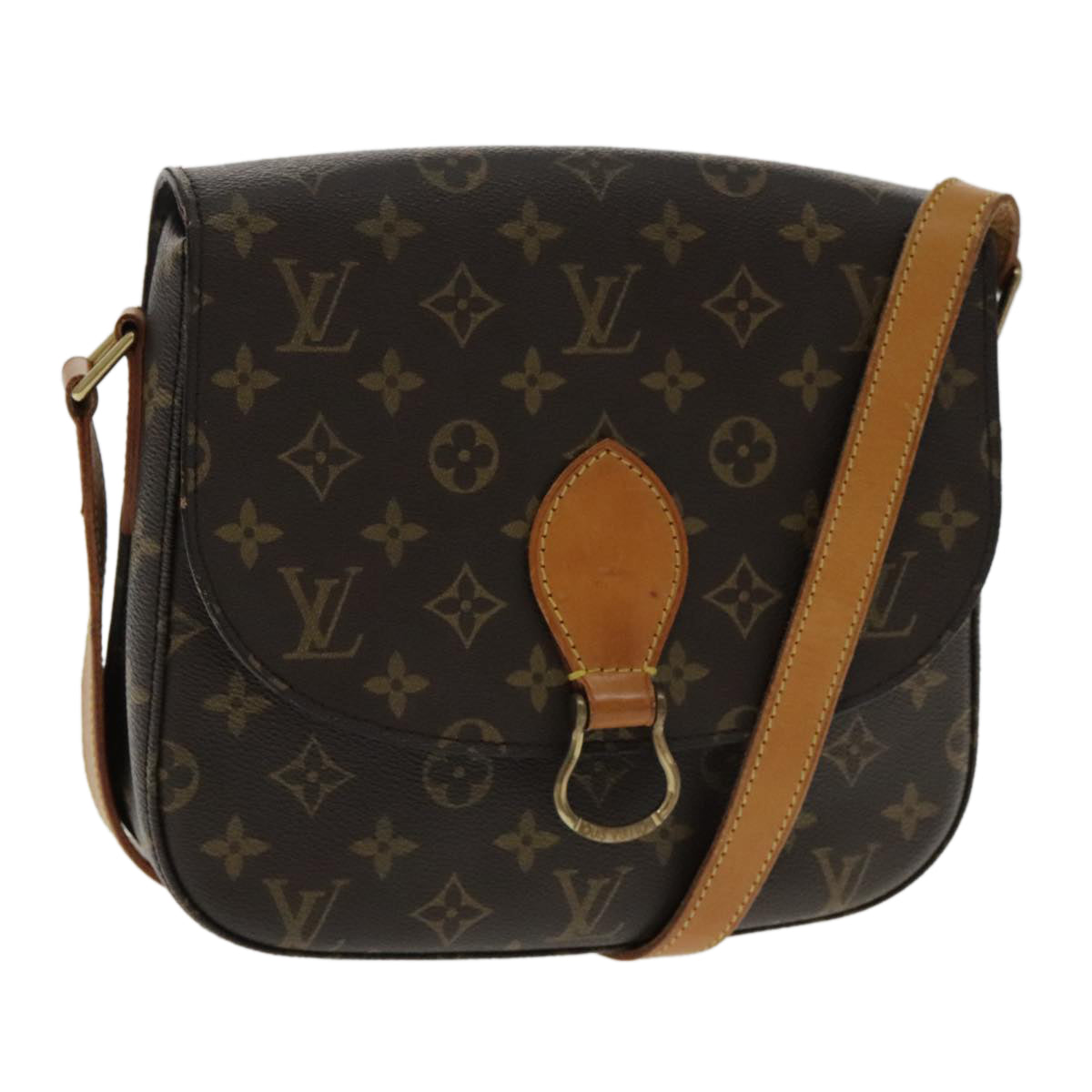 LOUIS VUITTON Monogram Saint Cloud GM Shoulder Bag M51242 LV Auth yk15471