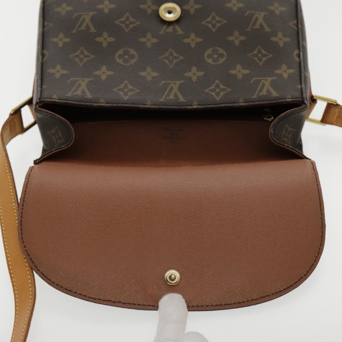 LOUIS VUITTON Monogram Saint Cloud GM Shoulder Bag M51242 LV Auth yk15471