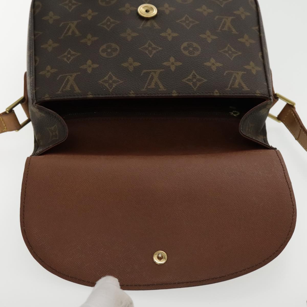 LOUIS VUITTON Monogram Saint Cloud GM Shoulder Bag M51242 LV Auth yk15472