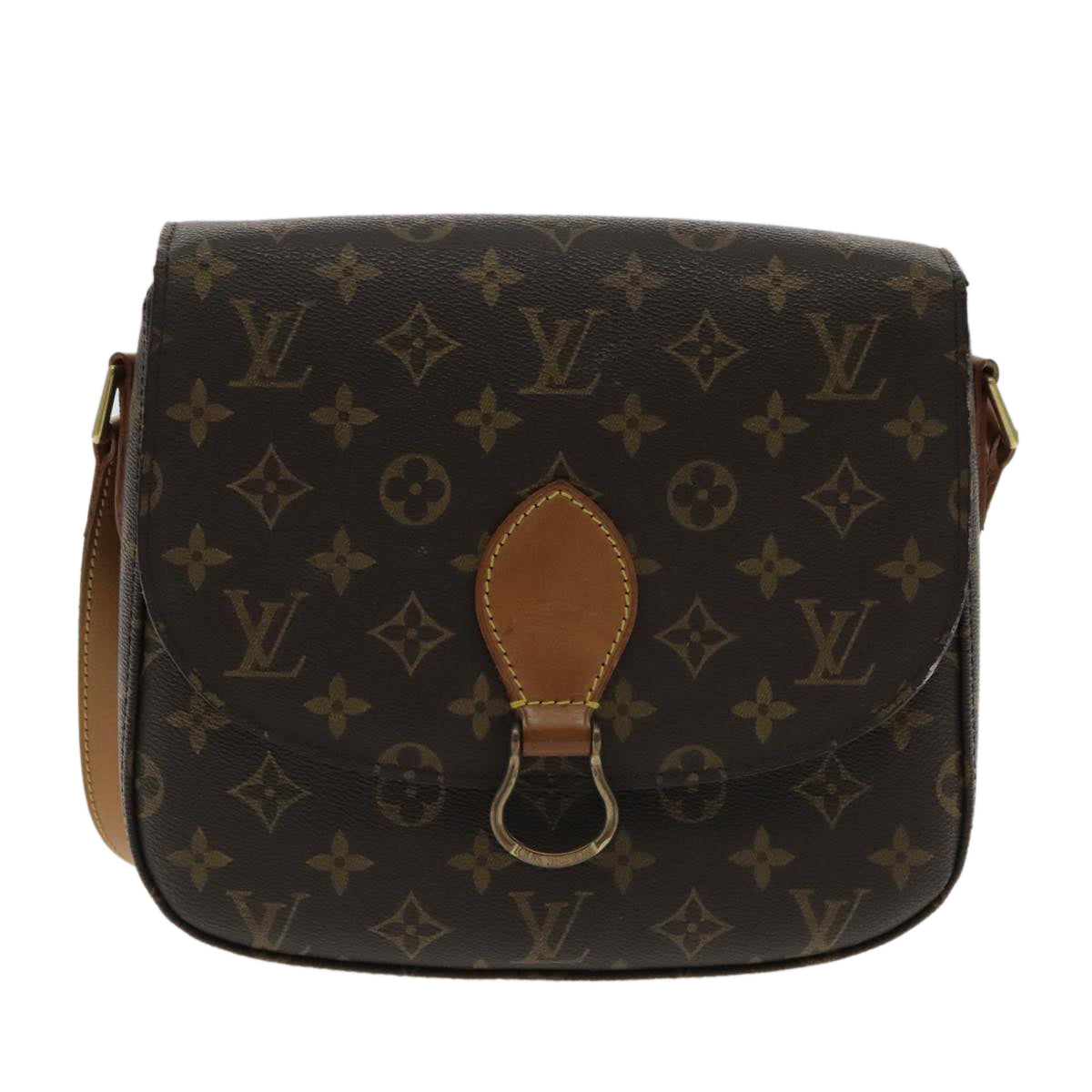 LOUIS VUITTON Monogram Saint Cloud GM Shoulder Bag M51242 LV Auth yk15472