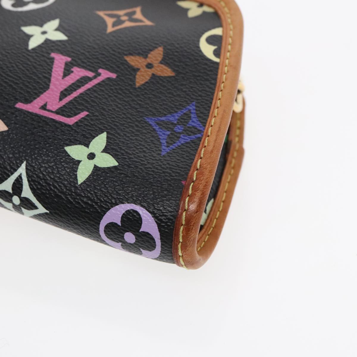 LOUIS VUITTON Monogram Multicolor Shirley Shoulder Bag Black M40050 Auth yk15478