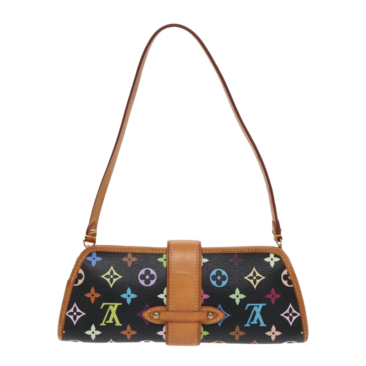 LOUIS VUITTON Monogram Multicolor Shirley Shoulder Bag Black M40050 Auth yk15478 - 0