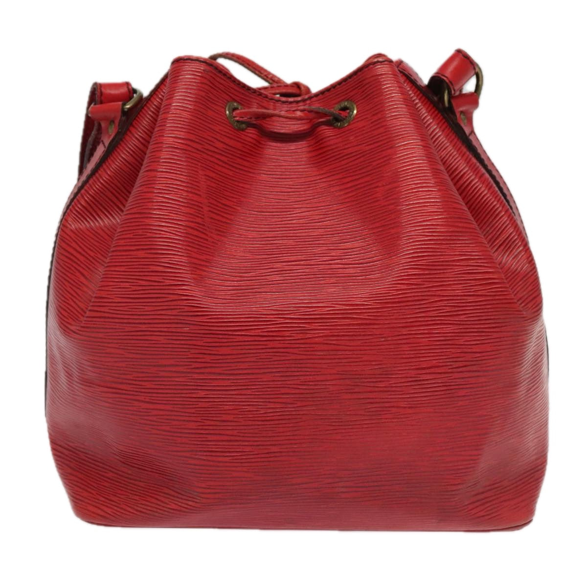 LOUIS VUITTON Epi Petit Noe Shoulder Bag Red M44107 LV Auth yk15483