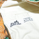 HERMES Shoulder Bag Canvas Orange Gold Auth yk15493-11