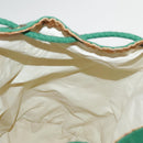 HERMES Shoulder Bag Canvas Orange Gold Auth yk15493-19