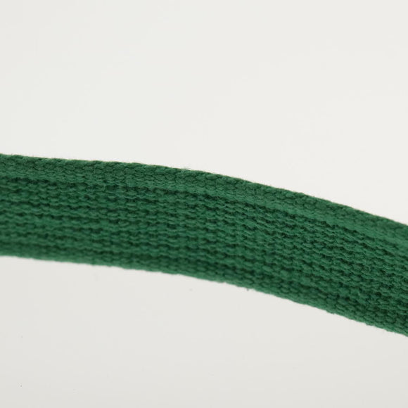 HERMES Shoulder Bag Canvas Orange Gold Auth yk15493