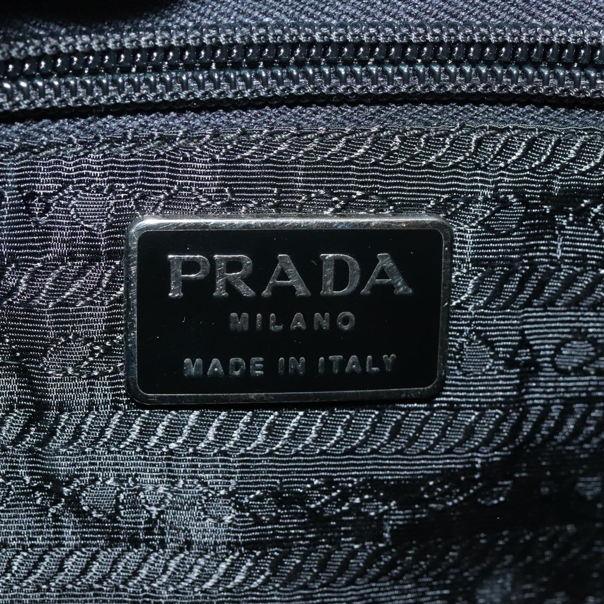 PRADA Shoulder Bag Leather Black Auth yk15506