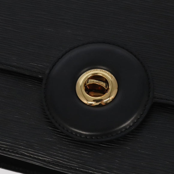 LOUIS VUITTON Epi Free Run Shoulder Bag Black M52402 LV Auth yk15517