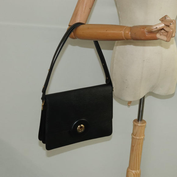 LOUIS VUITTON Epi Free Run Shoulder Bag Black M52402 LV Auth yk15517