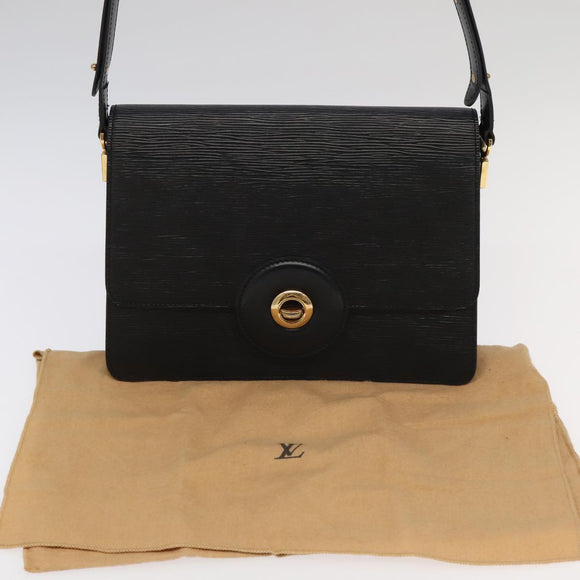 LOUIS VUITTON Epi Free Run Shoulder Bag Black M52402 LV Auth yk15517