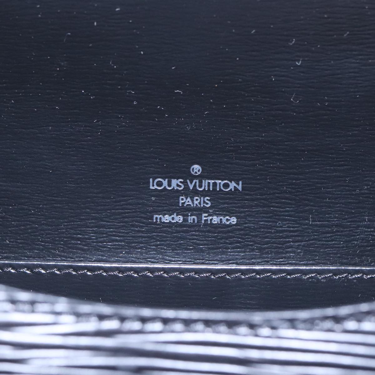 LOUIS VUITTON Epi Tilsitt Shoulder Bag Black M52482 LV Auth yk15524