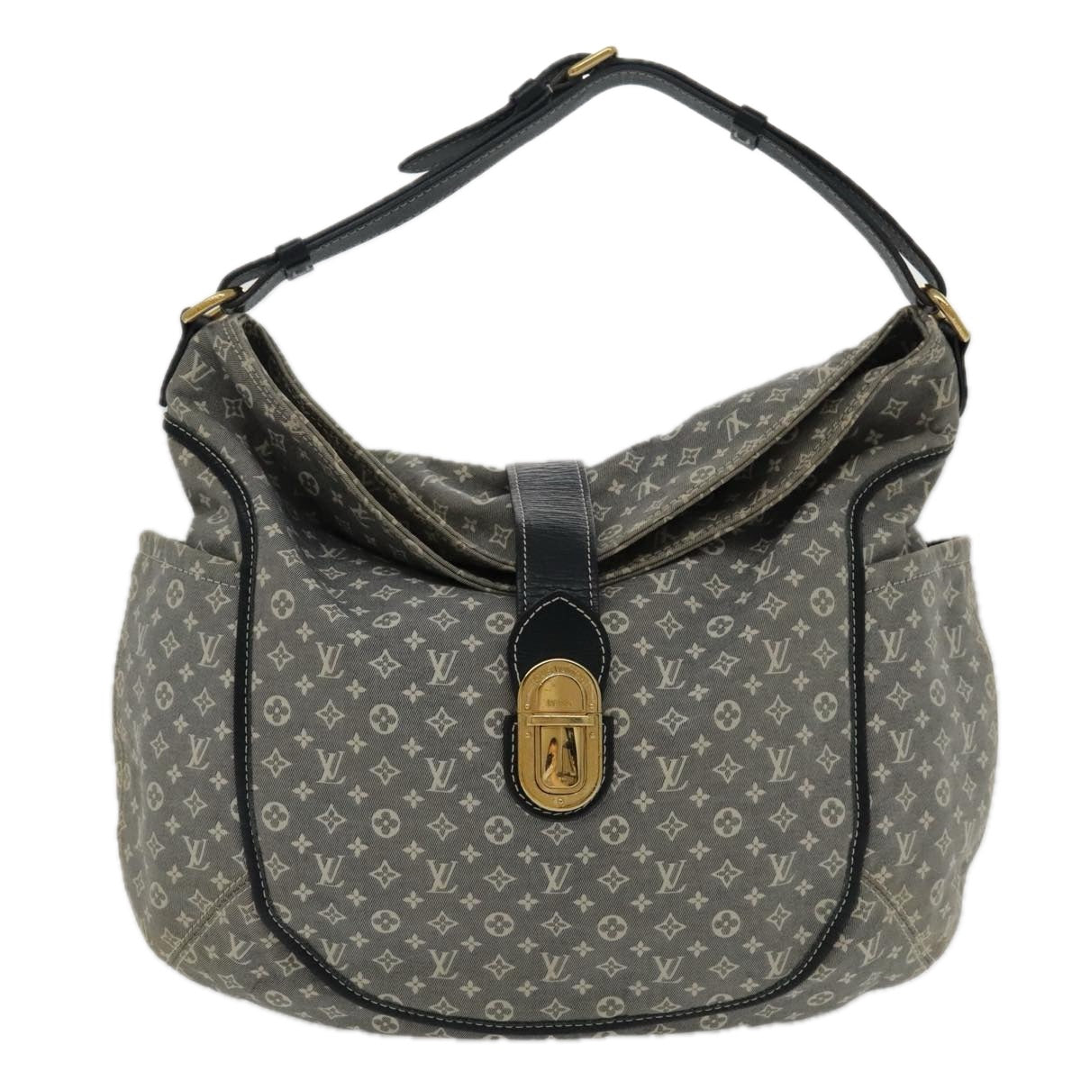 LOUIS VUITTON Monogram Idylle Romance Bag Gray Uncle M56700 LV Auth yk15565