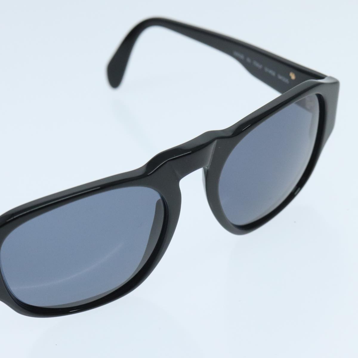 CHANEL Sunglasses plastic Black CC Auth yk15576