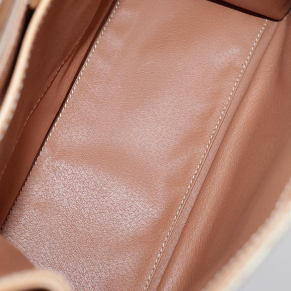 CELINE Macadam Canvas Hand Bag Coated Canvas Beige Auth yk15582V
